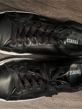Thursday Boot Company Black Low-Top Leather Sneakers